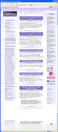 Nowheresville site Image: Nowheresville site